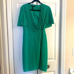 Size S. BCBG Maxaria green silk dress!